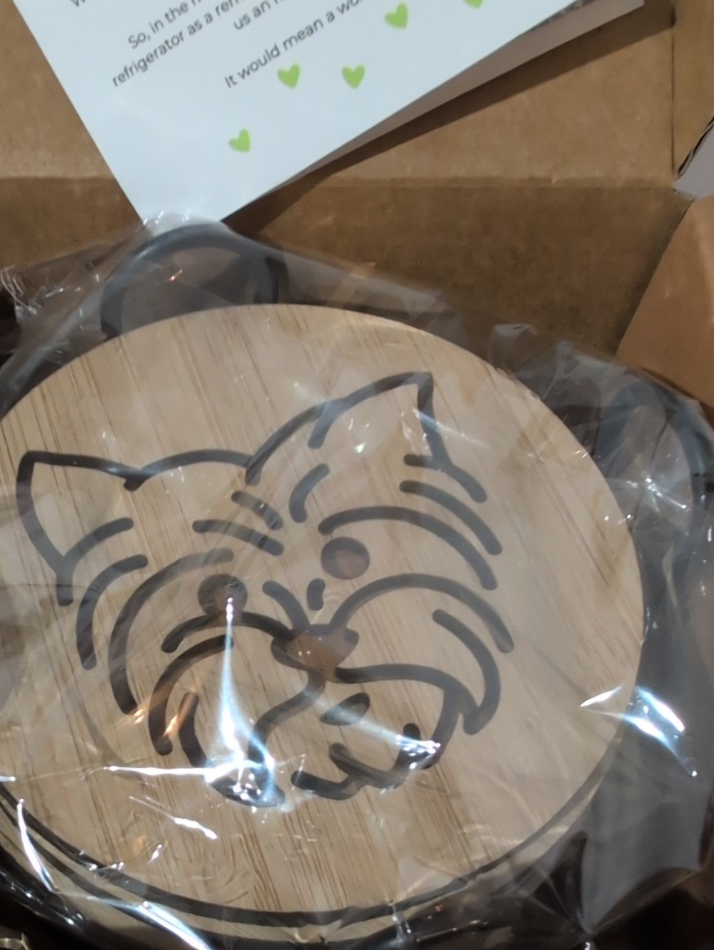 NIB Bamboo Yorkie, Set Of Six -